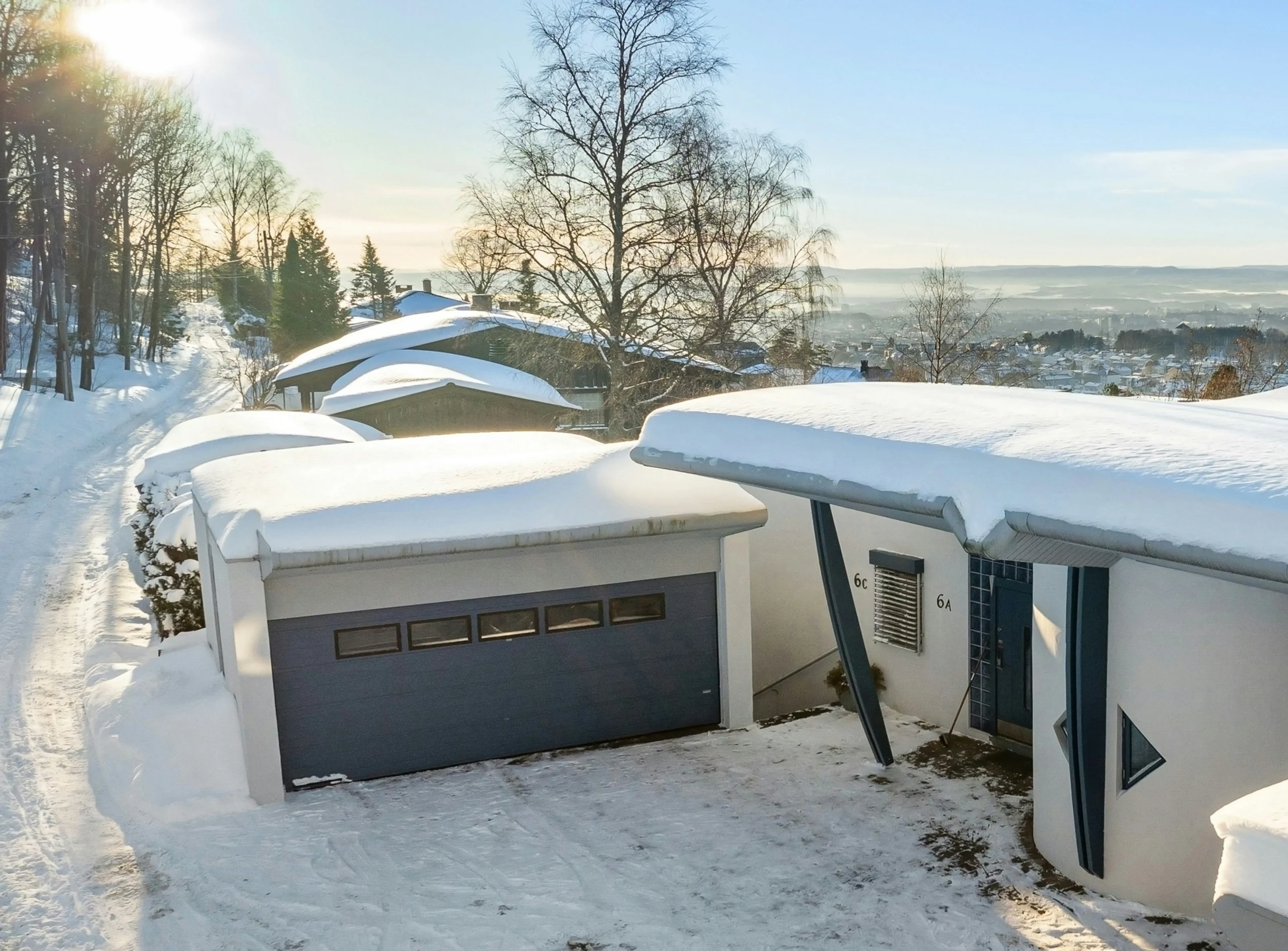 Snø på tak